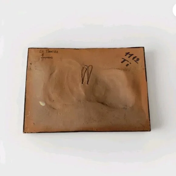 Tile Sculpture Ceramic Pottery La Ternura Oswaldo Guayasamin Ecuador 3D Modern - Picture 11 of 13